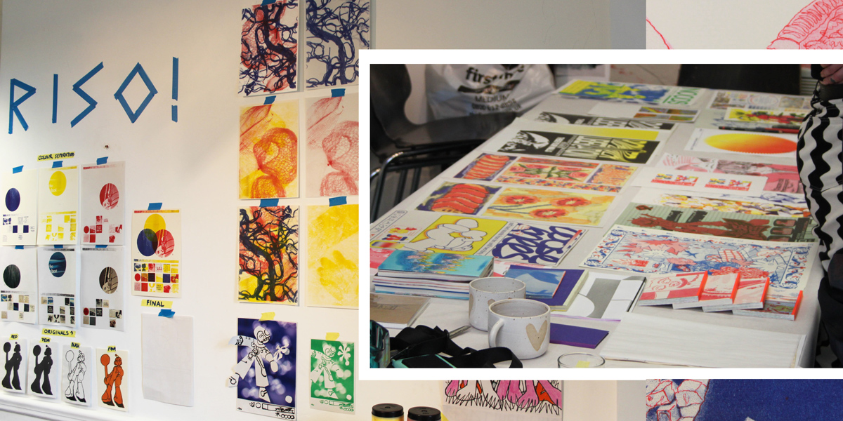 Risograph workshop and examples of printed publications