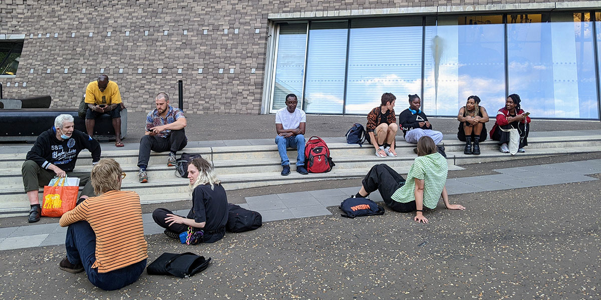 Hart Club crew outside Tate Modern